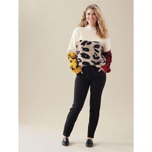 Coco + Carmen Serengeti Mock Neck Sweater Women’s XXL